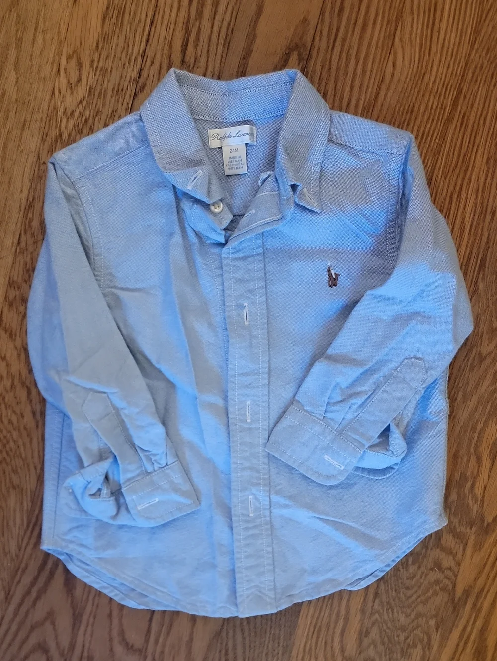 Ralph Lauren Light Blue Oxford Shirt for Kids